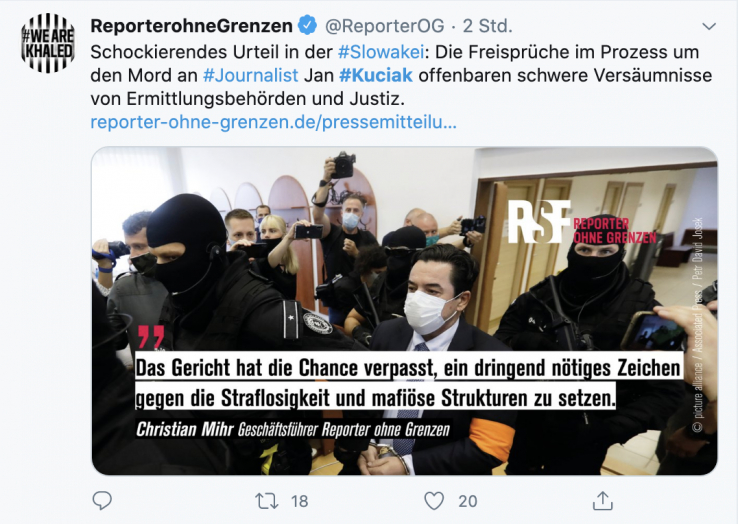 Kuciak-Mord: Beide Hauptangeklagte freigesprochen