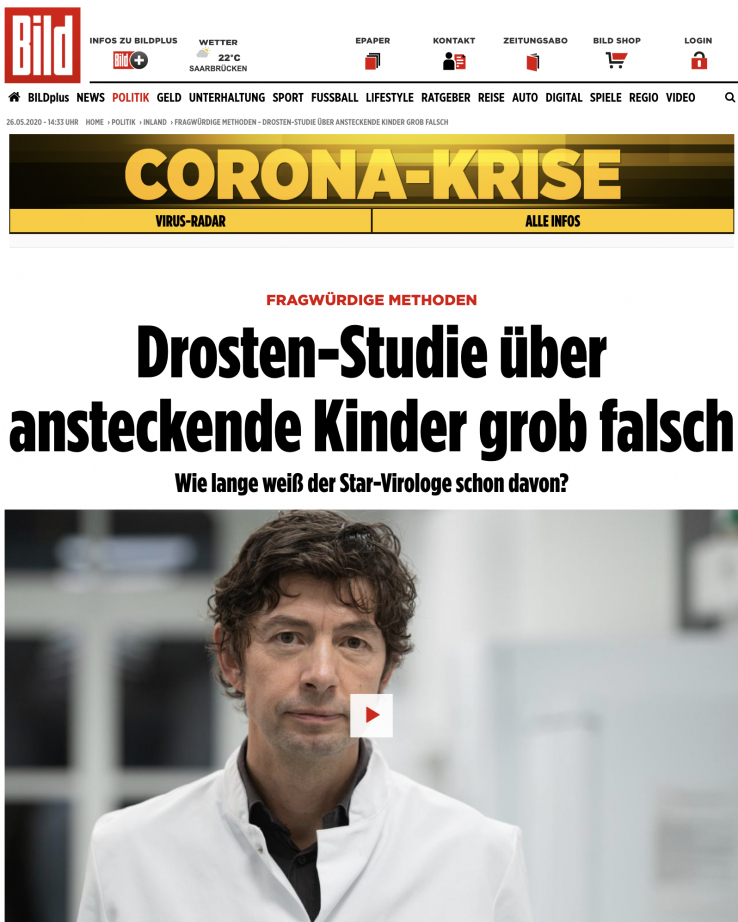 Bild versus Drosten